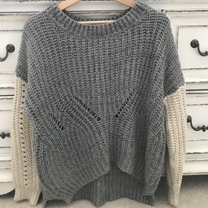 Two toned sweater